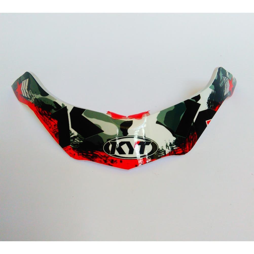 bestpromo spoiler kyt r10 seri 3 red black / spoiler helm kyt r10 series 3 merah hitam