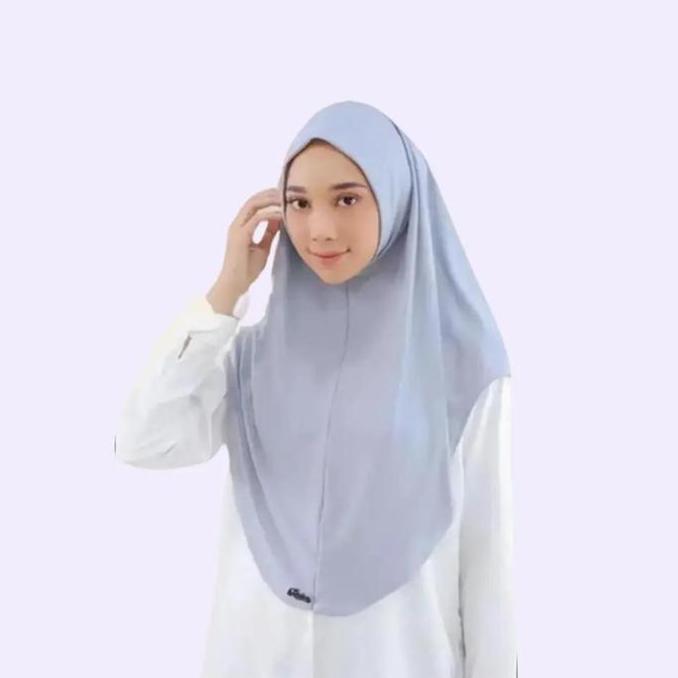 Heddosu- Jilbab Instan Bergo Zaida Non Pet Jersey Viqast Panjang Muslim