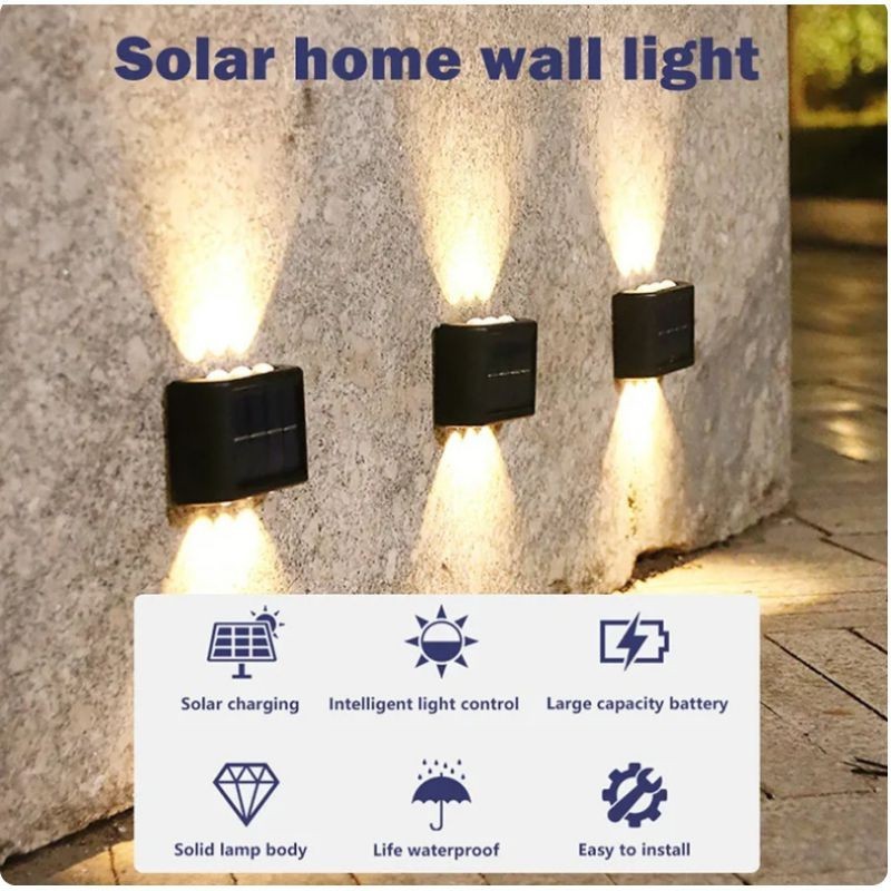 Lampu Dinding Outdoor / Lampu Dinding Tenaga Surya Anti Air