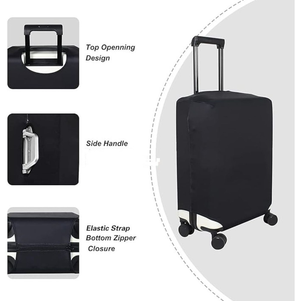 Motif Cover Koper Sarung Pelindung Koper Elastis Luggage Cover Lucu Tebal Bahan Premium Penutup Anti
