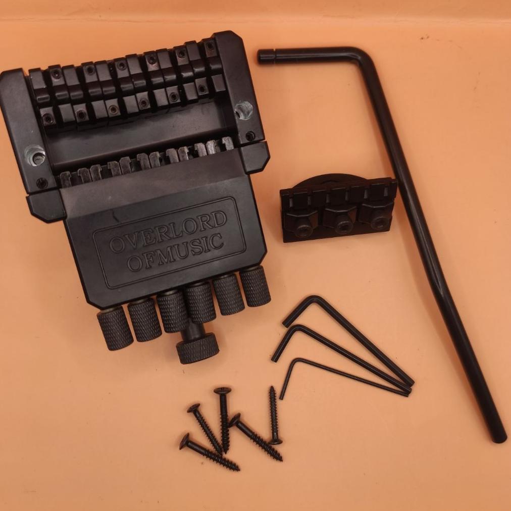 Mac Bridge Tremolo Guitar Overlord Of Music Steinberger II Headless Black
