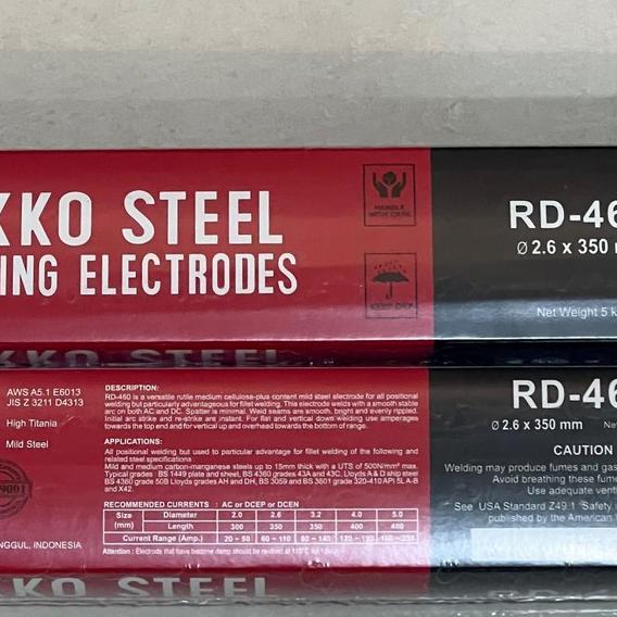 (5 Kg) Kawat Las Rd460 2.6 Mm | Pakan Las Rd460 2.6 Mm Nikko Steel