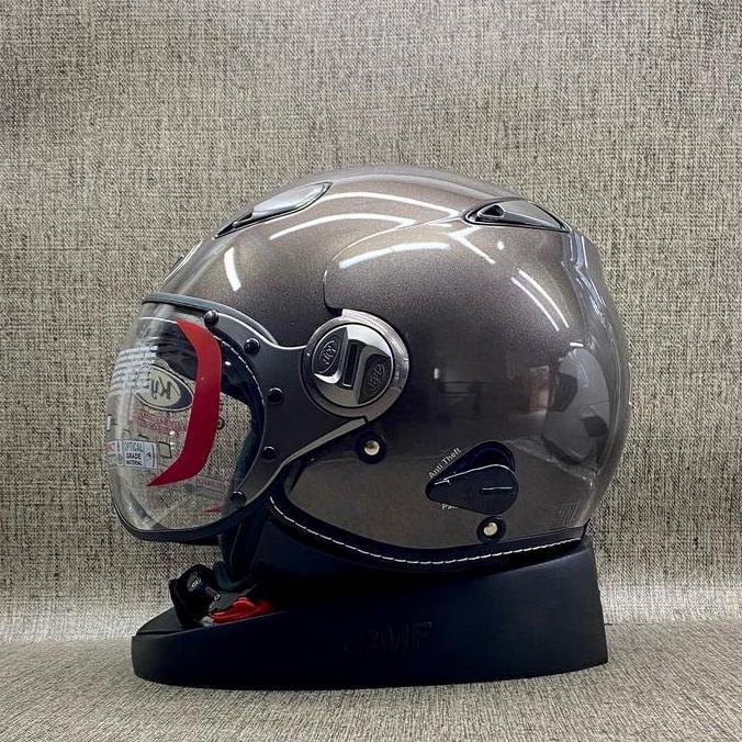 TERLARIS - HELM KYT ELSICO Solid - KYT Helm Retro | Ori KYT - Cewek Cowok Termurah