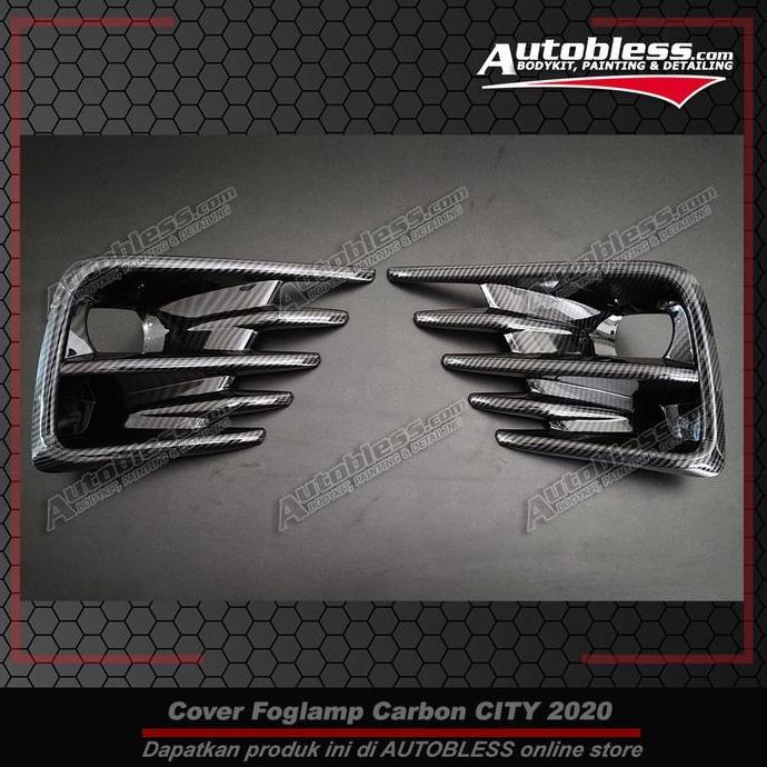 Foglamp Cover Carbon Honda City Hatchback