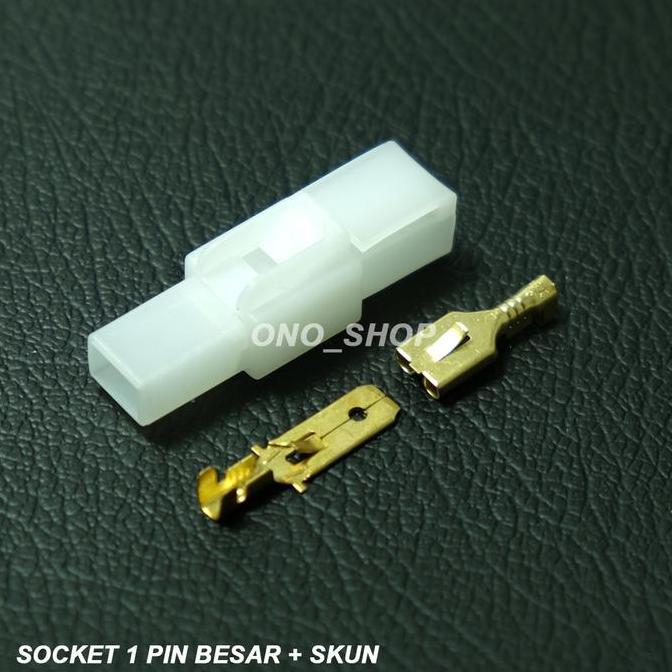 Voce- Socket Kabel 1 Pin Besar ( Set + Skun )