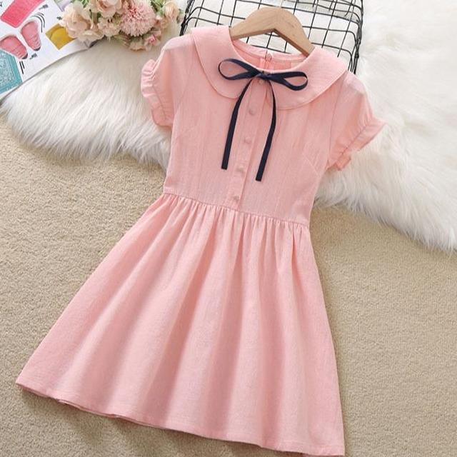 Dress Anak Cewek Kekinian Blue Simple Melody Modern Style Kekinian Bagus Keren