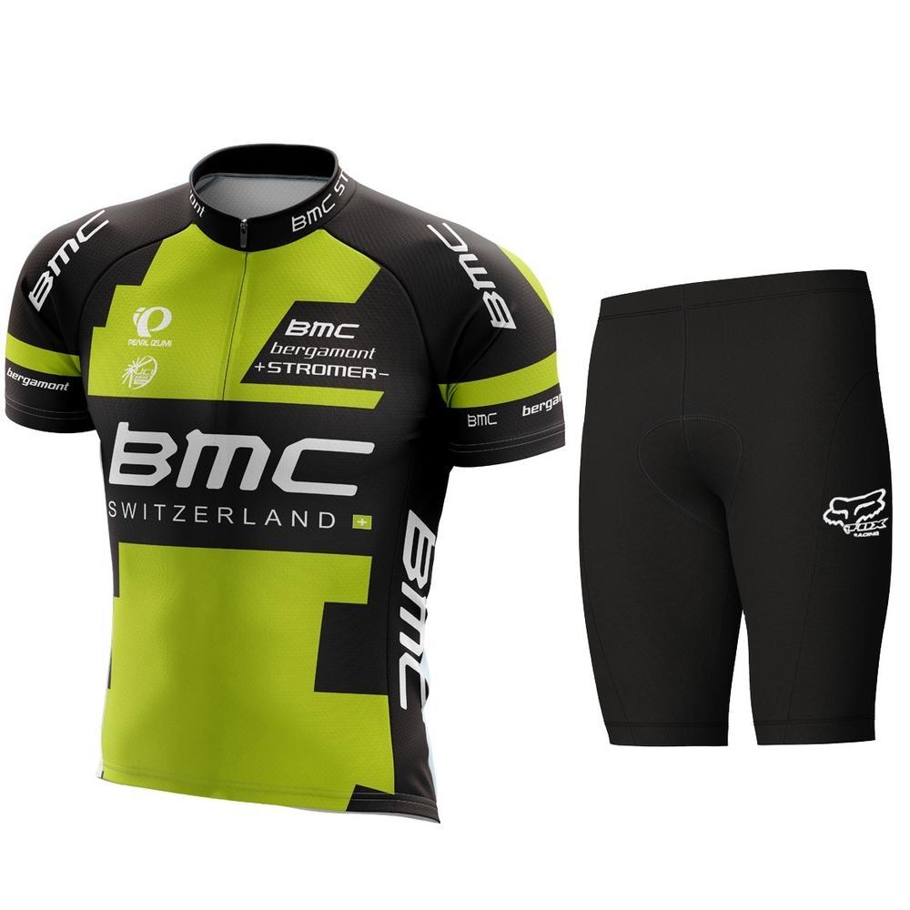 HOT PRODUCT Setelan Kaos Jersey Sepeda dan Celana Sepeda Set BMC MTB Roadbike Unisex