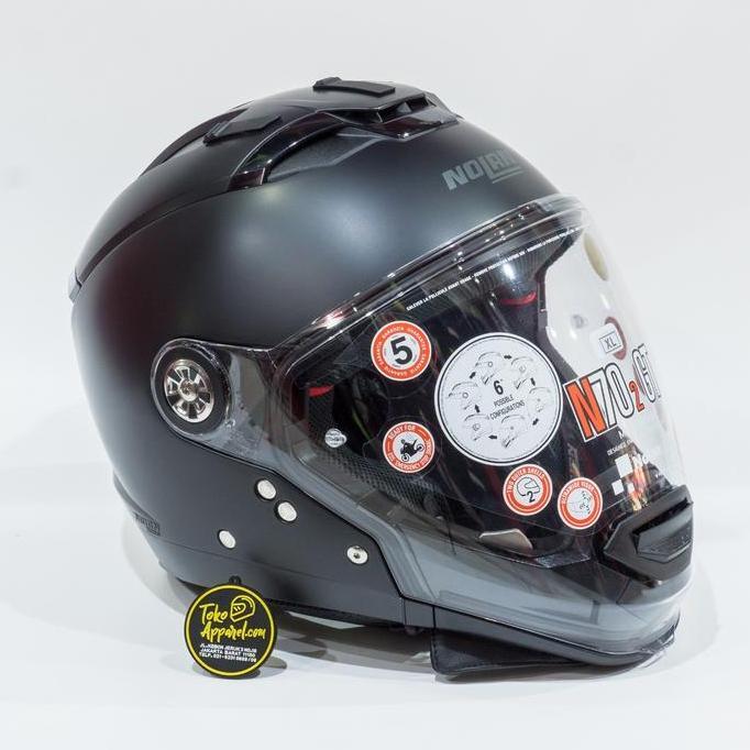 TERLARIS NOLAN N70.2 GT CLASSIC 010 - FLAT BLACK HELM MODULAR