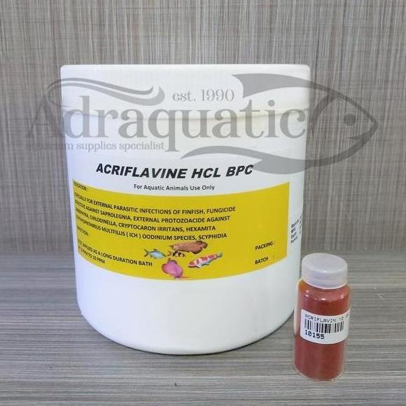 Fisch- Serbuk Bubuk Acriflavine Hcl Bpc Obat Jamur Infeksi White Spot Ikan Hias Kura-Kura