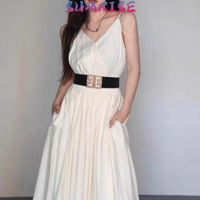 standardede - Ikat Pinggang Wanita Fashion Ikat Pinggang Wanita Elastis Korea Fashion Gesper Belt Sa
