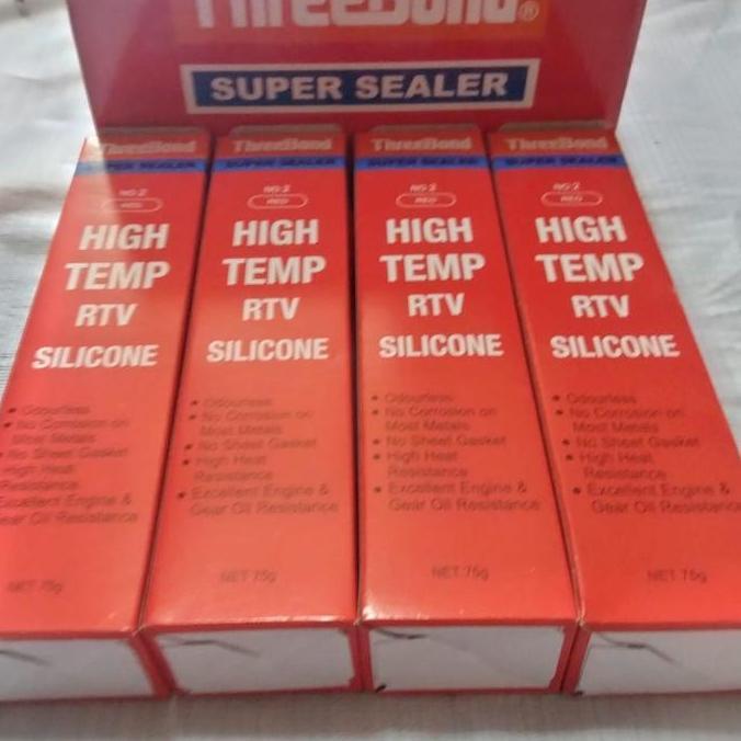 Sealer Sealant Lem Silikon Silicone Rtv Tribon Threebond Merah 75 Gr