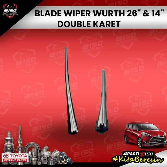 Murah Blade Wiper Wurth 26" & 14" Untuk Toyota Sienta