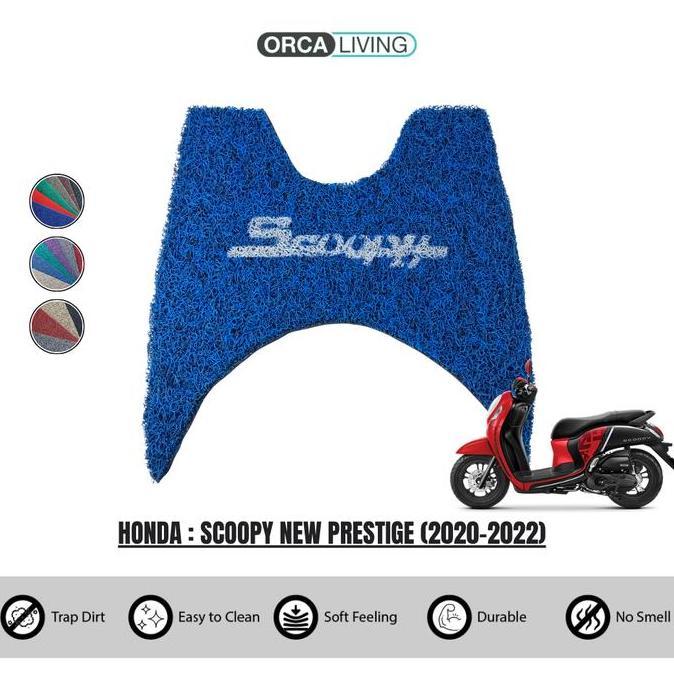 Karpet Mie Motor Honda Scoopy New Prestige (2020-2022) / Karpet Pijakan Alas Kaki Motor Honda Scoopy