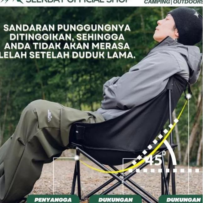 Seekday Kursi Dan Meja Lipat Outdoor Set Camping Meja Lipat Portable 2 Kursi 1 Meja