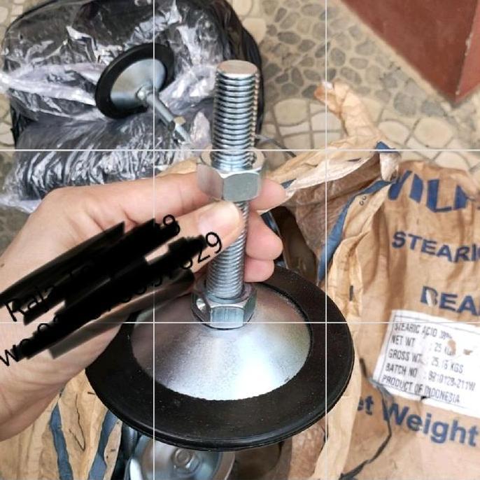 KAKI MEJA M16 + KARET / ADJUSTER FOOT M16 + KARET / FOOT ADJUSTER M16 / KAKI MEJA M16 X 100 MM + KAR