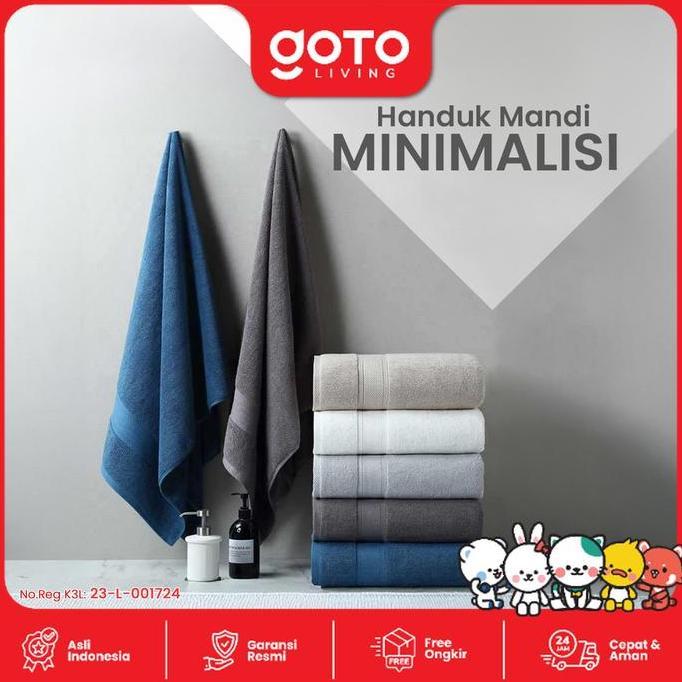 Goto Morwish Bath Towel Handuk Mandi Jumbo Dewasa Polos Lembut Halus