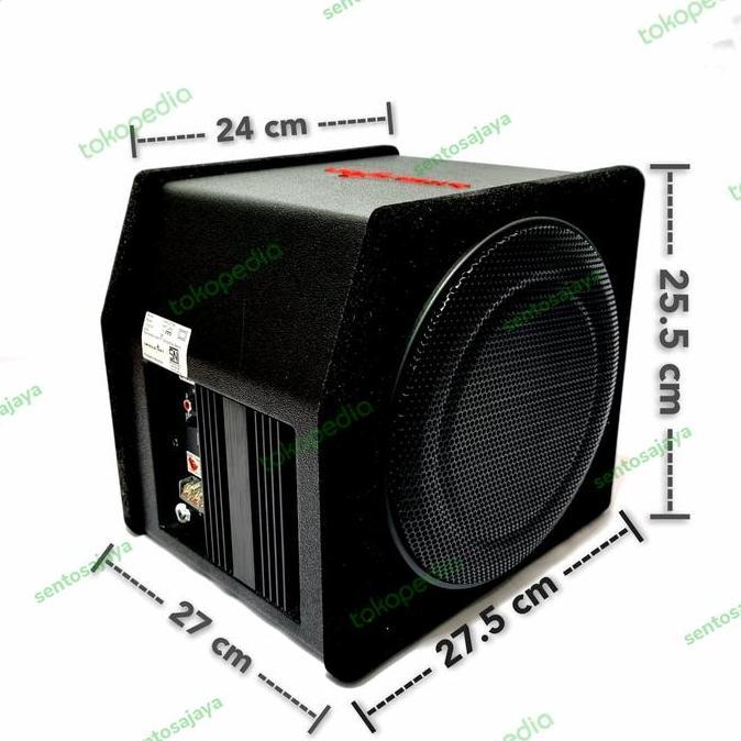 Promo Subwoofer Basstube Kotak Aktif Dual 8 Inch SKELETON SUB-L08D Diskon