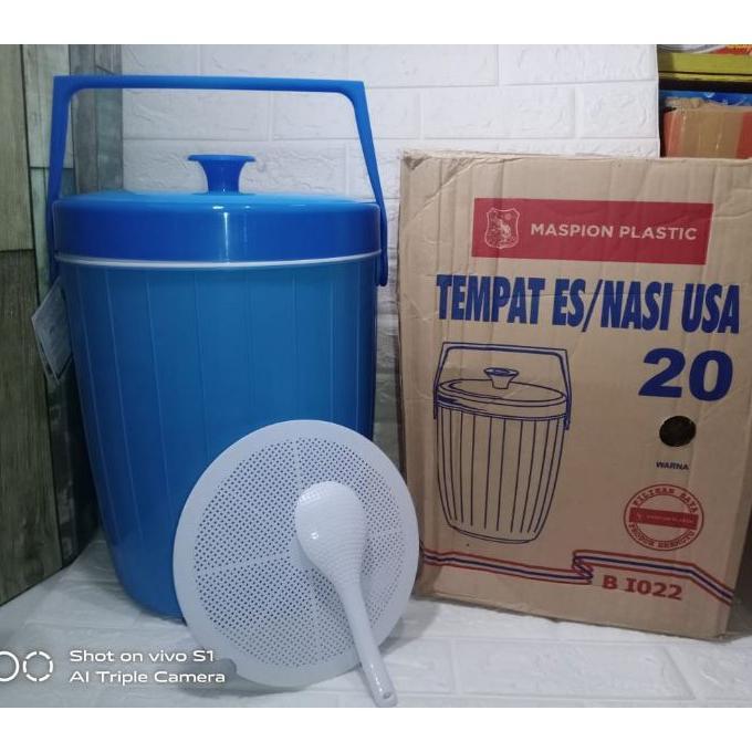 Rice Bucket/Termos Nasi Maspion 20 Liter Air Untuk 5-6 Liter Beras