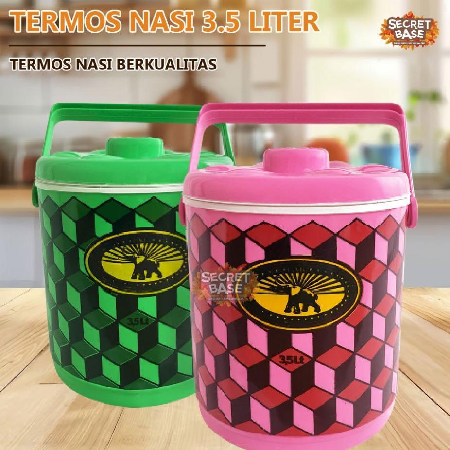 Termos Nasi 3,5 Liter - Termos Es Batu Tahan Lama / Rice Bucket / Tempat Nasi 3,5L