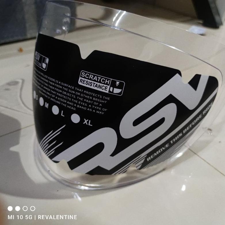 VISOR RSV NEW WINDTAIL & SV300 CLEAR ORIGINAL | KACA HELM CLEAR BENING HALF FACE SV 300 WIND TAIL OR