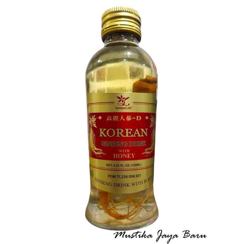 SANBAOJIN Korean Ginseng Drink With Honey 120ml - Minuman Ginseng Kore