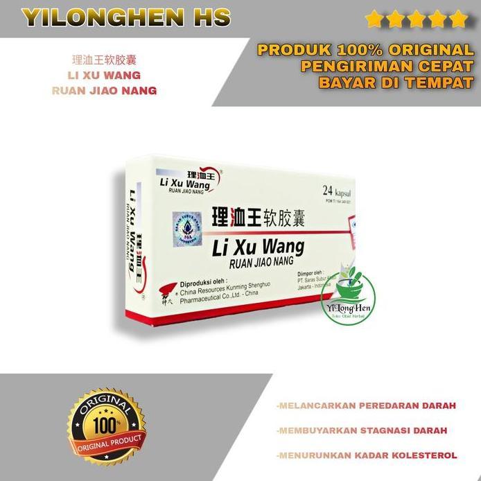 Li Xu Wang Ruan Jiao Nang 24 Kapsul Obat Pengencer Darah Kolesterol
