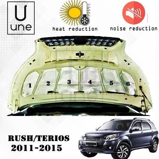PEREDAM PANAS KAP MESIN MOBIL RUSH TERIOS 2011-2015 PROMO