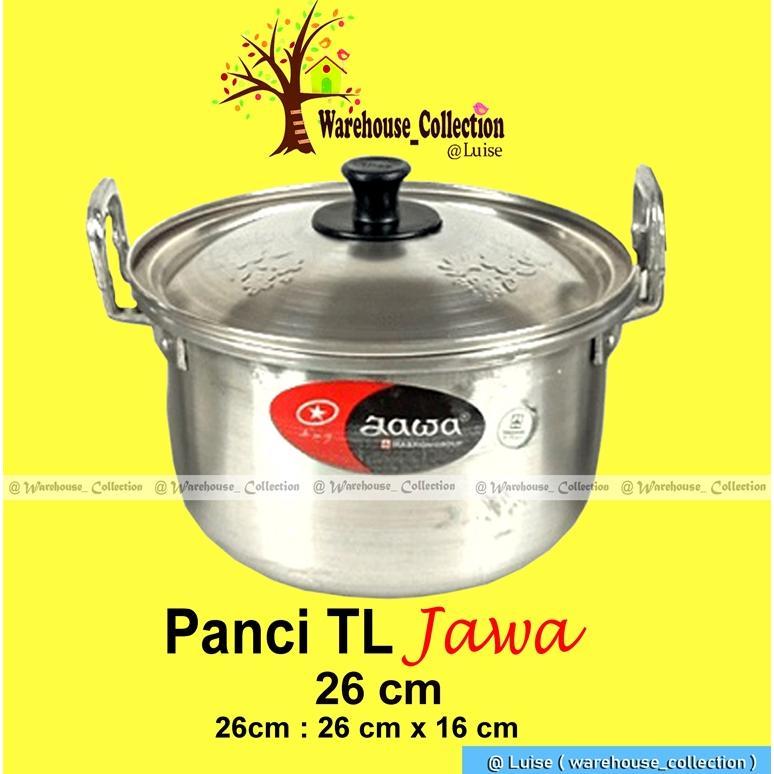 PANCI JAWA / PANCI RUMAHAN + TUTUP / PANCI ALUMINIUM / PANCI MASAK JAWA 26CM/ 28CM / 30CM