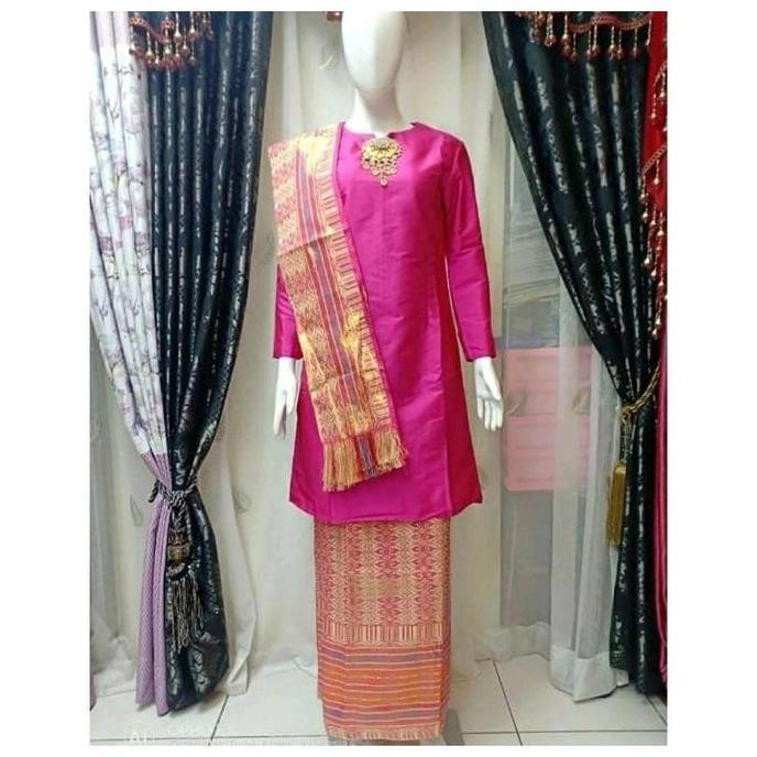 STELAN KEBAYA TAFETA FREE SELENDANG /KEBAYA TAFETA POLOS/KEBAYA TAFETA KURUNG/KEBAYA TAFETA MELAYU