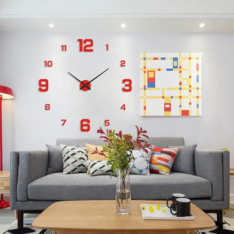 3D Jam Dinding Diy / Jam Dinding Besar / Jam Dinding Unik / Jam Dinding Rumah Ruang Tamu