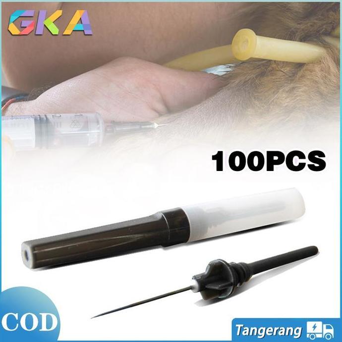 WISZCA Vacutainer Needle Flashback 22g Isi 100pcs/Needle Flashback Veterinary