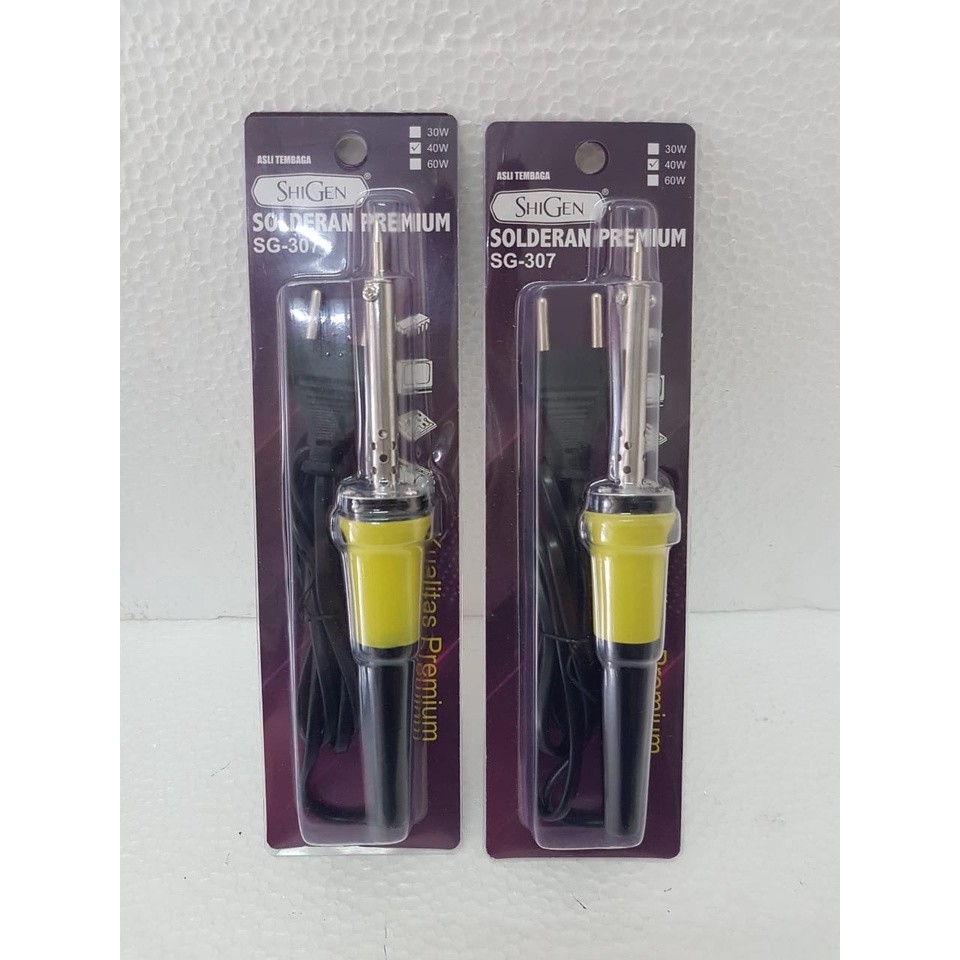 Solder Listrik Plastik 40W Shigen Kabel Panjang