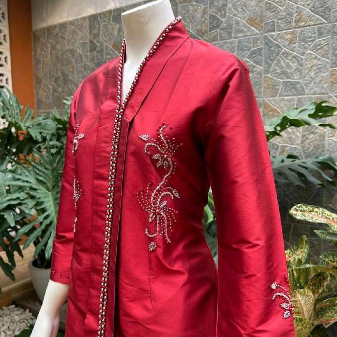 New Atasan kebaya kurung taffeta kartini terbaru // baju kurung bahan taffeta mix payet // baju taff