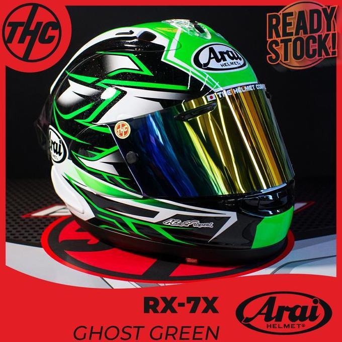 TERLARIS ARAII RX7X GHOST GREEN FULL FACE HELMET