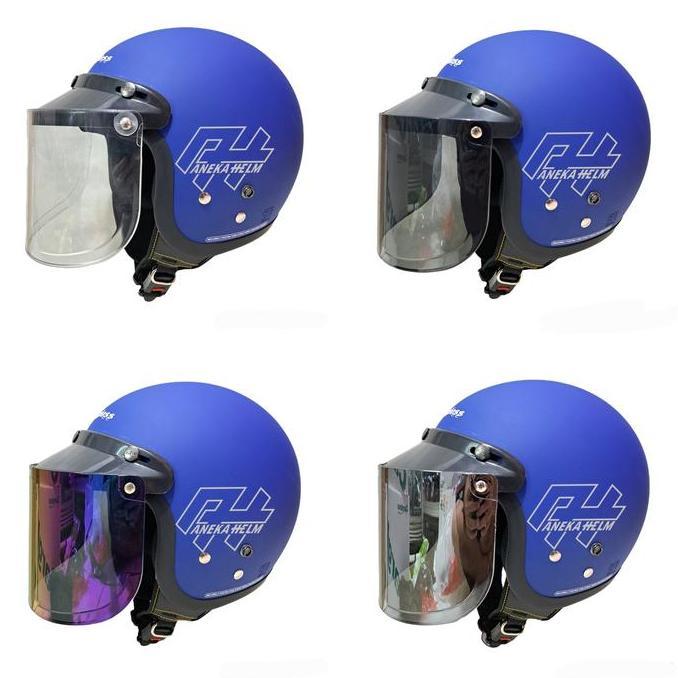 TERLARIS HELM CARGLOSS BIRU DOFF ORINAL