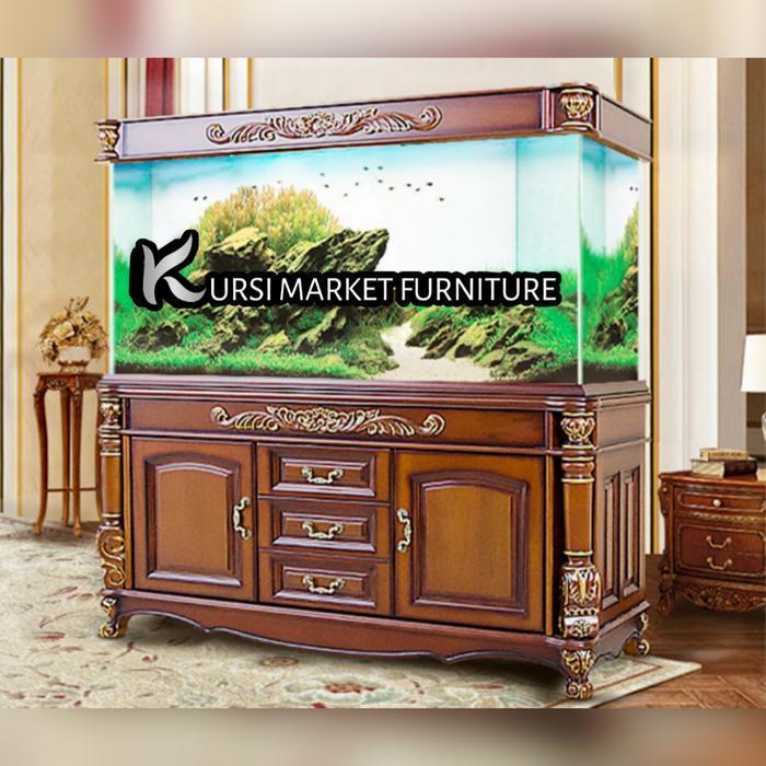 Bufet aquarium ikan hias arwana mewah & elegen tempar aquarium arwana