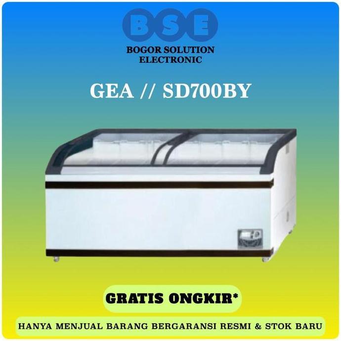 Freezer Sliding Curve Glass GEA 700 Liter SD-700-BY GEA SD700BY 700L