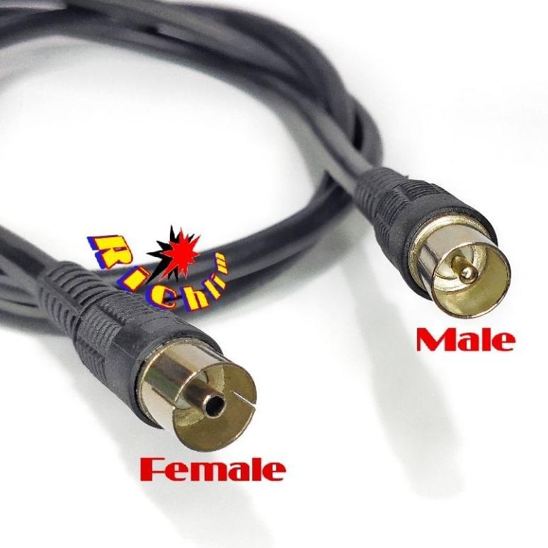 SOLARAMARKET KABEL LOOP OUT ANTENA TV MALE TO FEMALE / KABEL ANTENA TV JUMPER/PARALEL ANTENA CEWEK C