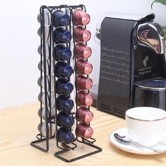 ODONTY Rak Besi Pajangan / Rak Kopi Minimalis / Nespresso Tower Capsule Holder