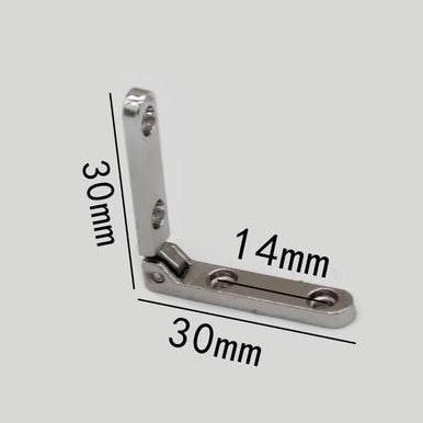 ENCRASH Set 10 Engsel Kotak Mini 30x30mm Engsel Perhiasan 90 Derajat Bahan Anti Karat Untuk Kayu