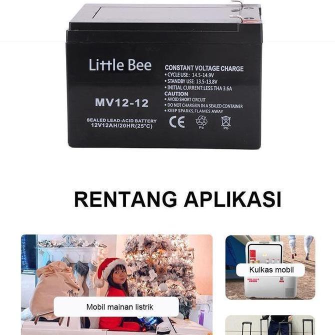 DIMOCAR Aki Battery 8AH msa hitam / aki tangki semprot/aki mobil mainan/aki battery batre accu spray