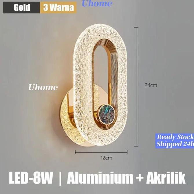 ENCRASH Teras / Lampu Hias Dinding / Lampu Dinding Murah / Lampu Hias Gaya Mewah / Dekorasi Rumah Wa