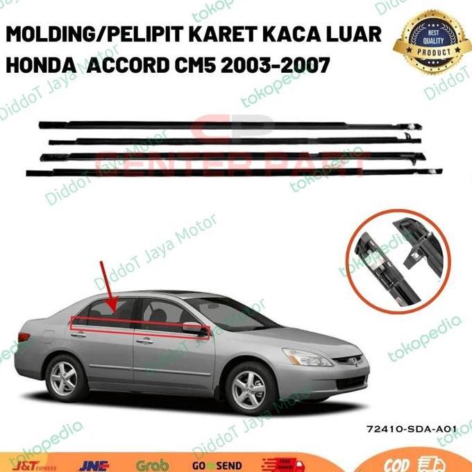 KARET PELIPIT KACA LUAR HONDA ACCORD CM5 TERBARU