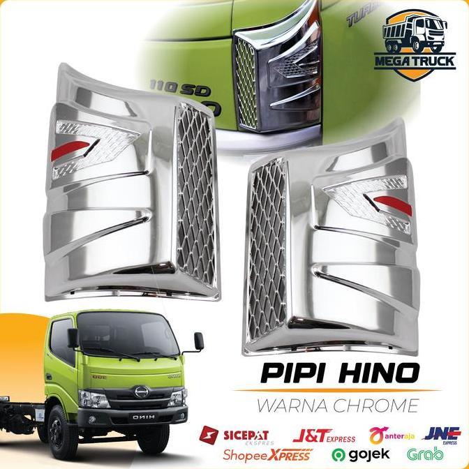 PIPI TRUK HINO DYNA DUTRO WARNA CHROME AKSESORIS TRUK TERBAIK