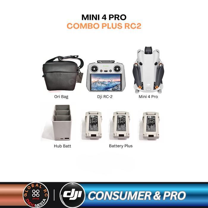 PROMO! Drone Dji Mini 4 Pro All Series 4K 60fps | New Gen Controller with Ocusync V4