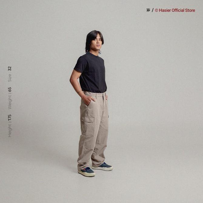 HASIER Wide fit Cargo Pants | Celana Cargo Pria