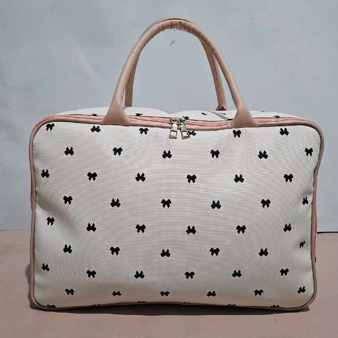 RAMEStore - tas travel  Wanita motif pita tas koper jinjing tas mudik