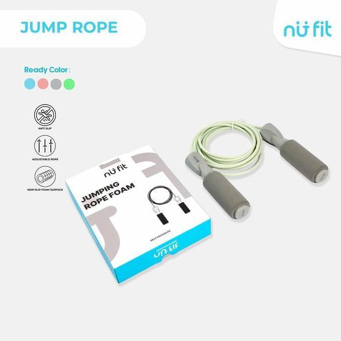 NU - FIT  - Skipping Premium - Tali Skipping - Skipping jump - Lompat Tali  - Foam Jump Rope - Skipp