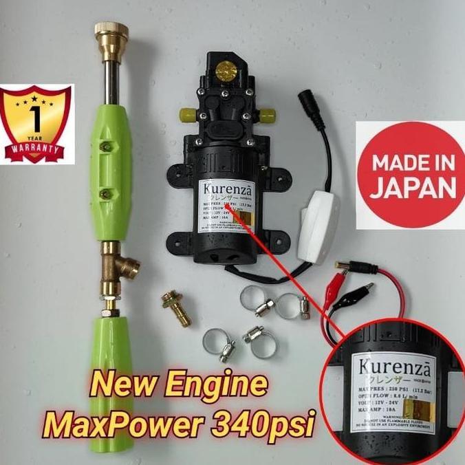 Paket Mesin 250psi Maxpower 340psi & Gun & Nepel Dinamo Sprayer Water