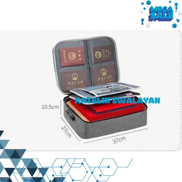 TAS KOPER PASSPORT DOKUMEN ANTI AIR - TRAVEL BOX DOKUMEN PASSWORD BEST PRODUK